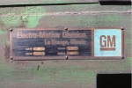 EMD builders plate BN GP38-2 2079